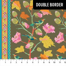 Bird Forrest Double Border - Autumn FQ