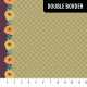 Diamond Floral Double Border - Sage FQ