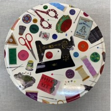 Round Sewing Tin