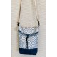 Sashiko Lucy Locket Pocket - Kit Blue/White